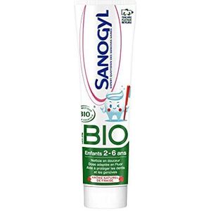 Sanogyl Dentifrice Enfants 2-6 Ans Fraise Bio 50 ml