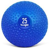 Yes4All HLL9 Slam Ball met gestructureerd oppervlak en duurzame rubberen schaal (zwart en blauw) - verkrijgbaar in 4,5, 6,8, 9, 11,3, 13,6, 18,1 kg (J. blauw - 11,3 kg)