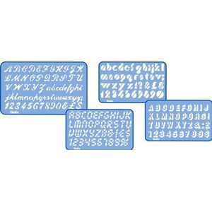 Helix Sjablonen set met 4 letters en cijfers