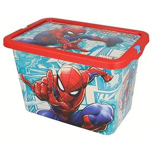 Stor Spider-Man opbergdoos met kliksluiting, 7 liter