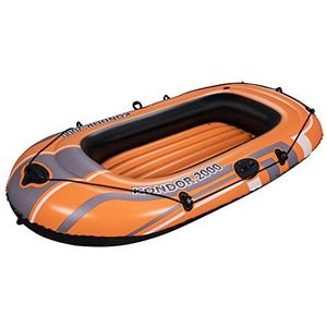 BESTWAY - Boot Kondor 2000 - Opblaasbaar - 43611 - Oranje - Vinyl - 185 cm x 100 cm - Buitenspel - Zwemband - Boot Auto - Zwembad - Vanaf 14 jaar