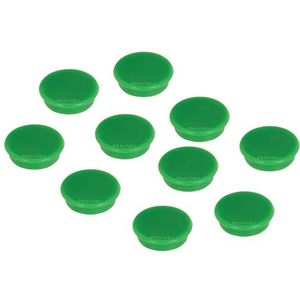 FRANKEN Verpakking met 10 ronde magneten, 13 mm, groen