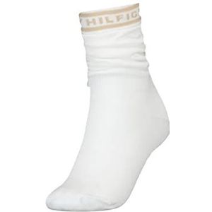 Tommy Hilfiger Th Women Slouch Sock 1P Linen lange sokken voor dames, Beige