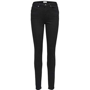 SELECTED FEMME Slfmaggie Skinny Jeans voor dames, Hw Black Noos W, Zwart (Zwarte Denim Zwarte Denim)