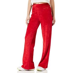 KENDALL & KYLIE K&K W Kkw3711720 Fluwelen uitlopende broek met hoge taille damesbroek, Bloody Red.