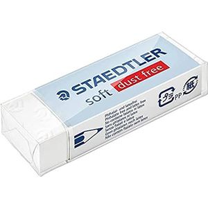 Staedtler Soft 526 S - witte gum zonder latex, 65 x 23 x 13 mm