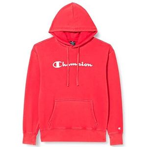 Champion Legacy Old School Logo Capuchontrui, heren, intens rood, M, Intense rood