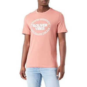 s.Oliver 2131370 T-shirt met korte mouwen voor heren, Oranje 20d1, S