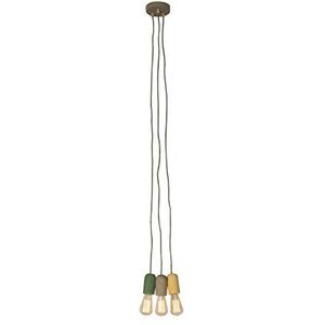 Belssia Lamp 60W wit beige groen 10x10cm