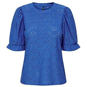 Only Onlsmilla S/S Zitzak Top Jrs Top Dames, Blauw (Strong Blue)