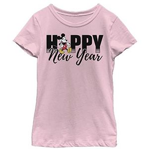 Disney New Year's Mickey Mouse Happy New Year Girls T-shirt, roze, XS, Roze