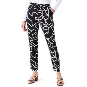 ONLY Onlnova Life Aop Ptm stoffen broek voor dames, Zwart/Aop: 475 Great Geo