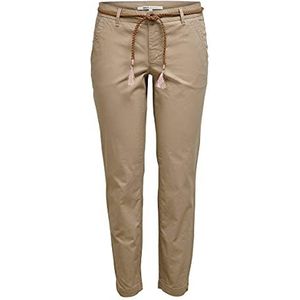 ONLY Onlevelyn Reg Ankle Chino voor dames, Lichtgrijs