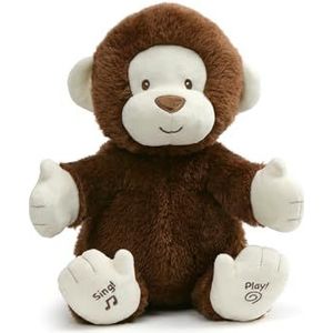 GUND Baby Animated Clappy aap met zingende en knallende pluche, 30,5 cm, bruin