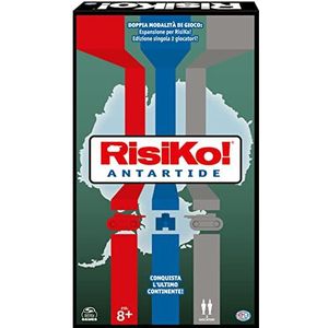 RISIKO, Risiko! Antarctica - Strategie bordspel - 2 boxspellen in 1 voor volwassenen en kinderen - vanaf 10 jaar - 2 spelers bordspel - voor gezinsuitdagingen