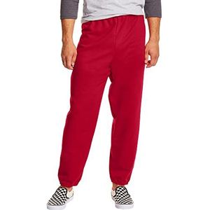 Hanes EcoSmart heren trainingsbroek zonder zak Teep Red XXL, Diep Rood