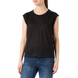 Part Two Petrypw T-shirt voor dames, casual fit, zwart.