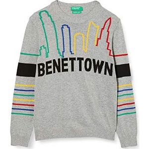 United Colors of Benetton Trui voor kinderen en jongens, Melange Light Grey 501