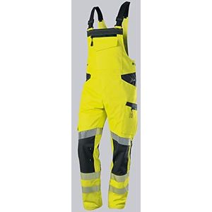 BP 2041-844-6656 Salopette pour homme, 79,5% polyester/16,5% coton/4% élastoléfine, jaune d'avertissement/anthracite, coupe moderne, taille 64/66n