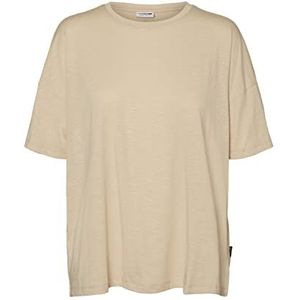 Noisy may Nmmathilde S/S Top Noos T-shirt voor dames, Irish Cream