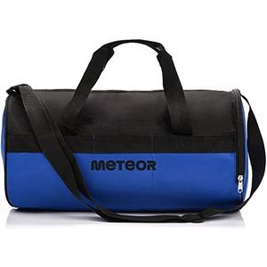 Sporttas Sport Bag ideaal voor Fitness Sportschool voor Dames en Heren Sporttas met een Schoenenzak Reistas (25L, Blauw/zwart)