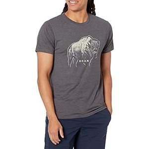 Hanes National Parks T-shirts voor heren, bison roam slate heather