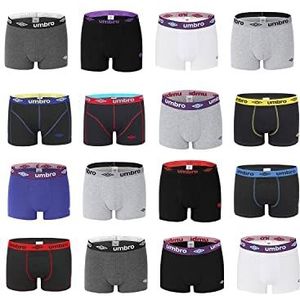 UMBRO Calecon boxershorts voor heren, katoen, 6 stuks, Meerkleurig