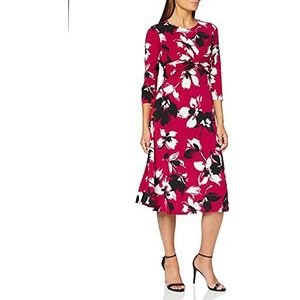 Gina Bacconi Dames Jersey Dress cocktailjurk dames, bordeaux, 52, Bordeaux