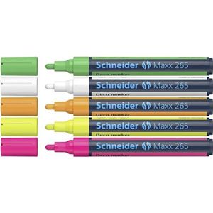 Schneider Maxx 265 krijtstiften op waterbasis, 2-3 mm, 5 stuks