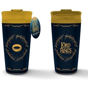 Pyramid International Reiskoffiemok ""Lord of the Rings"" - 473,6 g - Metaal - Geïsoleerd - Cadeau voor mannen en vrouwen - Officieel product