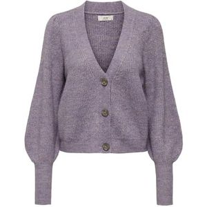 JACQUELINE de YONG Jdydrea gebreide damesjas, L/S, lavendelgrijs