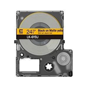 Epson Mat transparant/wit 24 mm LK-6TWJ