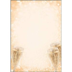 SIGEL DP299 Briefpapier, 21 x 29,7 cm, 90 g/m², champagneglas, pastelkleuren, 100 vellen