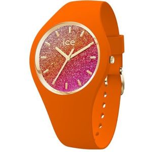 Ice-Watch - Ice Glitter Pink Cosmic - Roze dameshorloge met kunststof band - 022569 (Small -), Oranje, riem