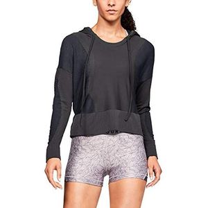 Under Armour UA Vanish Seamless Hoody Dames Capuchontrui, Jet Gray/Black/Metallic Silver (010), S