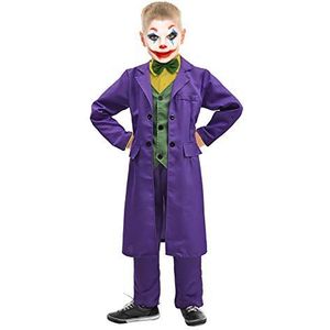 Ciao Joker kinderkostuum originele DC Comics (maat 10-12 jaar), Super Heroes, kleur paars, groen, geel, 11702.10 - 12