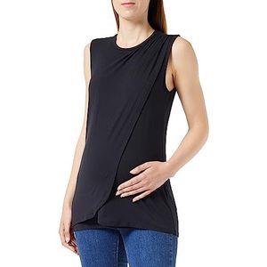 Mama Licious Femme Top MLALISON IRIS S/L Jersey TOP 2F A., Noir, M