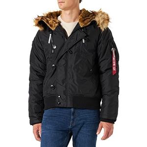 ALPHA INDUSTRIES heren jas, Zwart reflecterende elementen