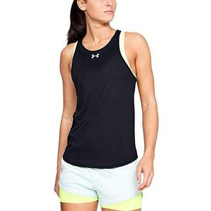 Under Armour UA Qualifier Tanktop voor dames, (Black/Black/Reflective (001))