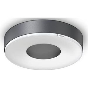 STEiNEL Led-plafondlamp RS 200 C, design-wandlamp, schokbestendig, koppelbare LED-binnenlamp, Bluetooth app-bediening, 078775, antraciet