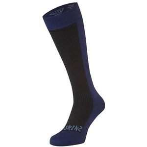 Sealskinz Unisex koud-water waterdichte sokken, zwart/marineblauw, One Size