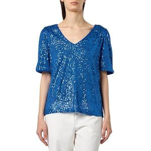 ICHI Ihfauci Ss2 T-shirt voor dames, 194045/Lapis Blue