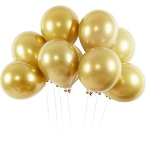 HOPDAY Lot de 50 ballons dorés, 30 cm, métallisés, à l'hélium, décoration d'anniversaire