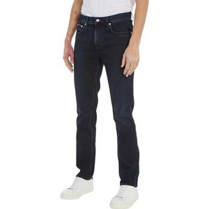 Tommy Hilfiger Straight Denton Str Meek Blueblk Herenjeans, Meek Blauw Zwart