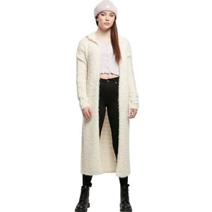 Urban Classics Tb1750-Dames Hoodie Feather Cardigan Dames Hoodie (1 stuk), Wit zand