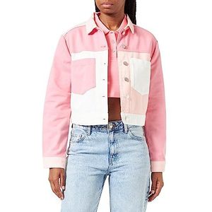 United Colors of Benetton Veste Femme, Multicolore Rose et Blanc 902, XS