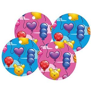 Karaloon Z10040-12 ballonnen, 12 stuks, roze/blauw
