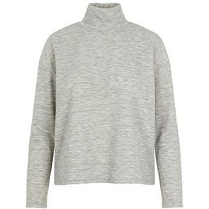 PIECES Pcrelino Loungeblouse voor dames, met hoge hals, Lichtgrijs chinees