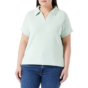 s.Oliver Sweat à manches courtes pour femme, Bleu/vert, 36