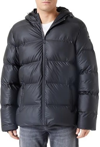 Schott NYC Illinois Donsjack voor heren, zwart.